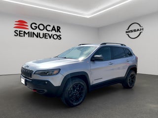 2020 Jeep Cherokee VUD 5 pts. Trailhawk, V6, 3.2l, TA, piel, QCP, GPS, RA-17, 4x4 (línea anterior)