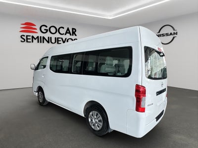 2023 Nissan Urvan Pasajeros 4 pts. Amplia, TM5, a/ac., desem. tras., 14 pas.